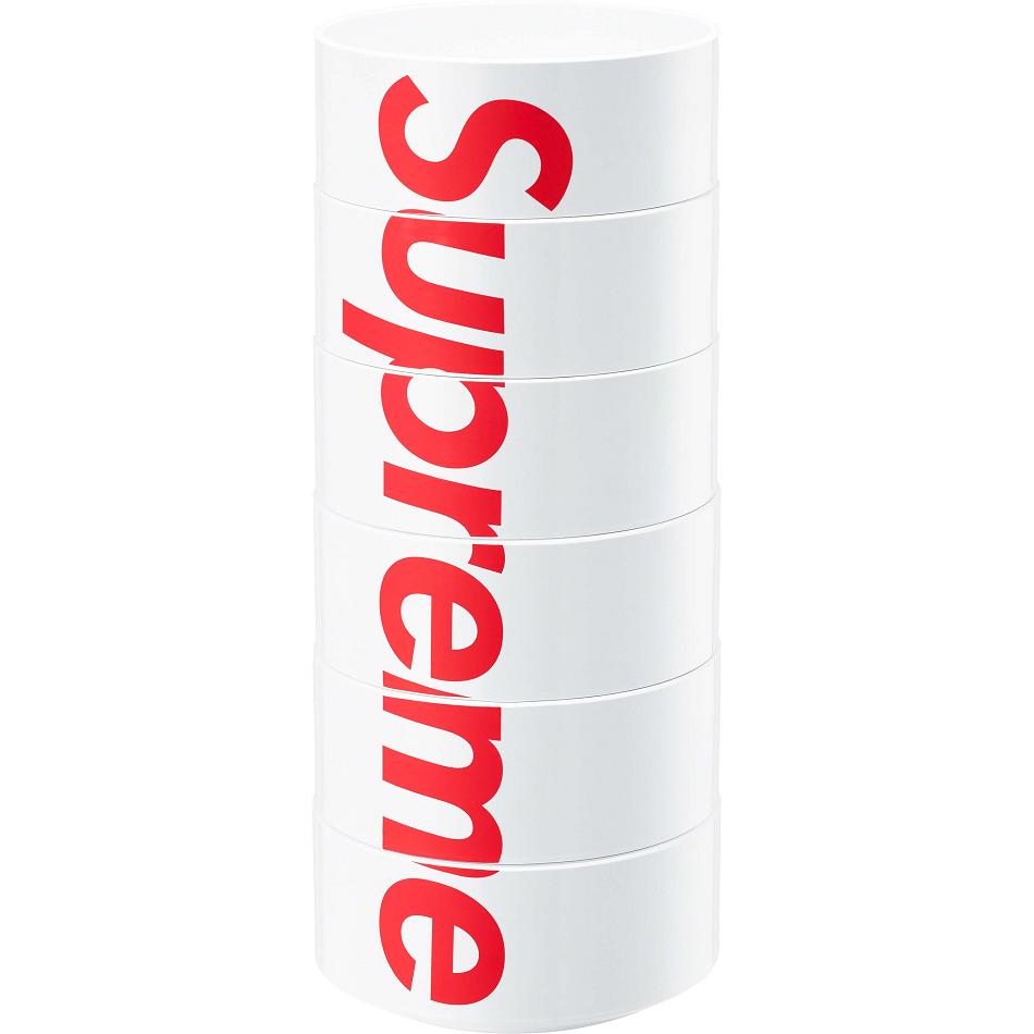 White Supreme Heller Bowls (Set of 6) Accessories | Supreme 451VD